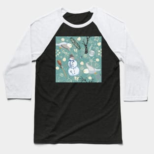 Snowman Baseball T-Shirt